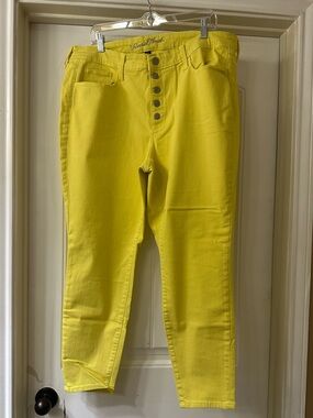 EUC Lemon-Yellow Jeans by Universal Thread size 18